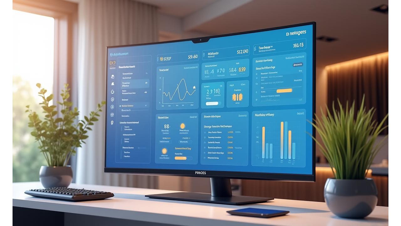 A comprehensive digital health dashboard displaying a unified view of fitness, nutrition, sleep, and mental well-being metrics with customizable widgets and trend graphs.