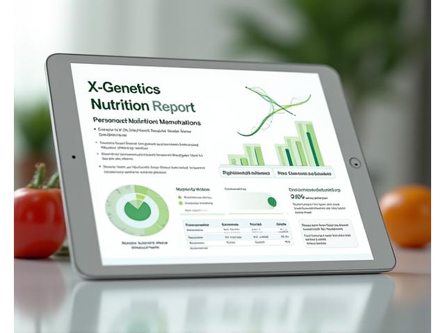 Interactively displayed genomic data with personalized dietary recommendations